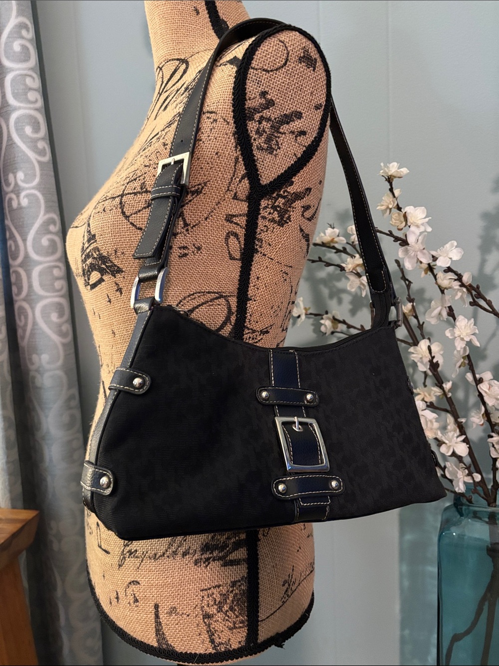 New York & Company Vintage Y2K Fabric Shoulder Handbag
